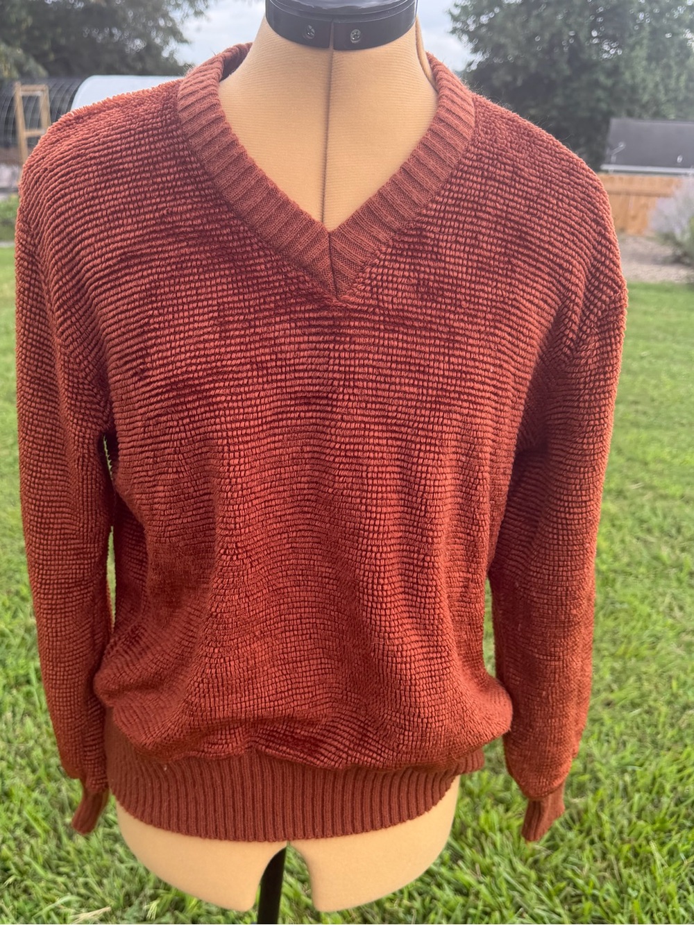 Saturdays vintage sweater size medium 80s v neck
